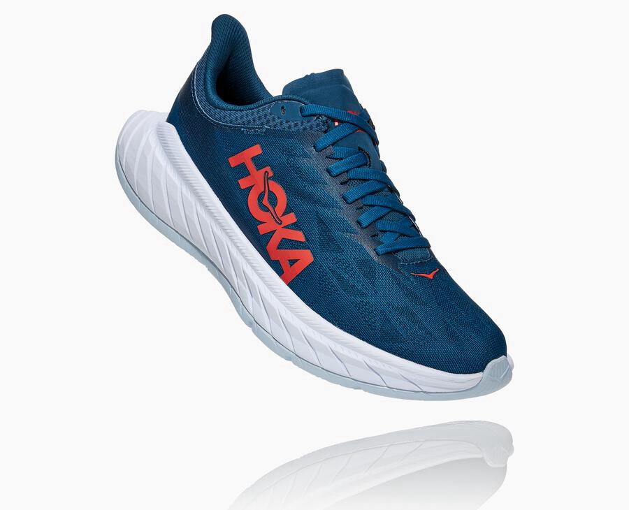 Tenis Hoka One One Feminino Azul Marinho/Branco - Carbon X 2 - 869-PIYODL